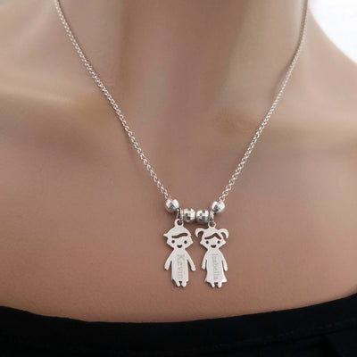 Cadena para mamá con dijes personalizados