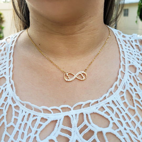 Cadena Infinito y piedras Zirconia (Suegra) - Unique Personalizado