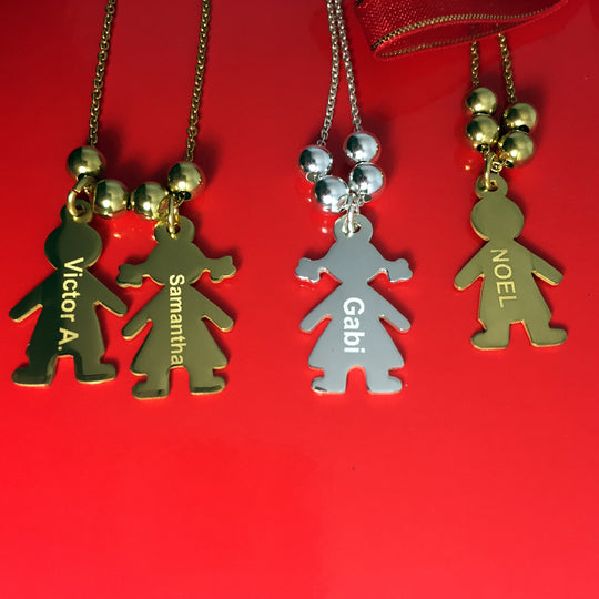 Cadena para mamá con hijos personalizados - Unique Personalizado