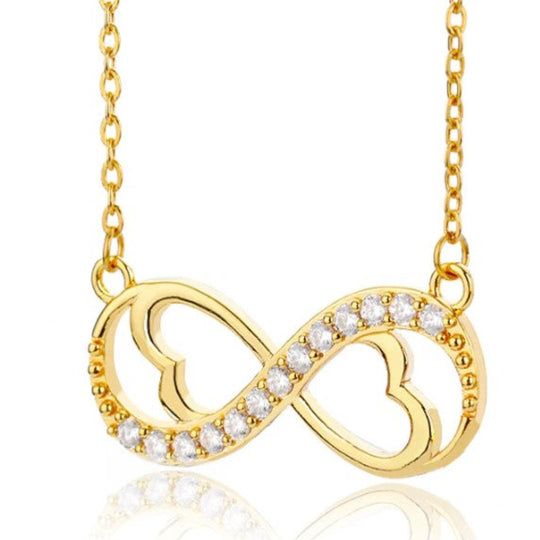 Cadena con infinito y toques de piedra ( Madrina ) - Unique Personalizado