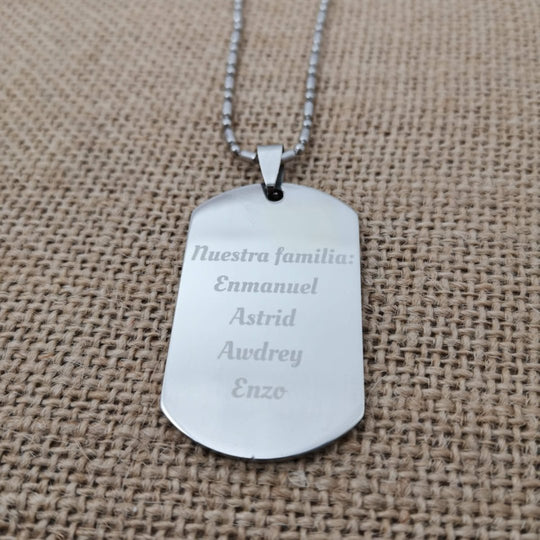 Cadena dogtag - Unique Personalizado