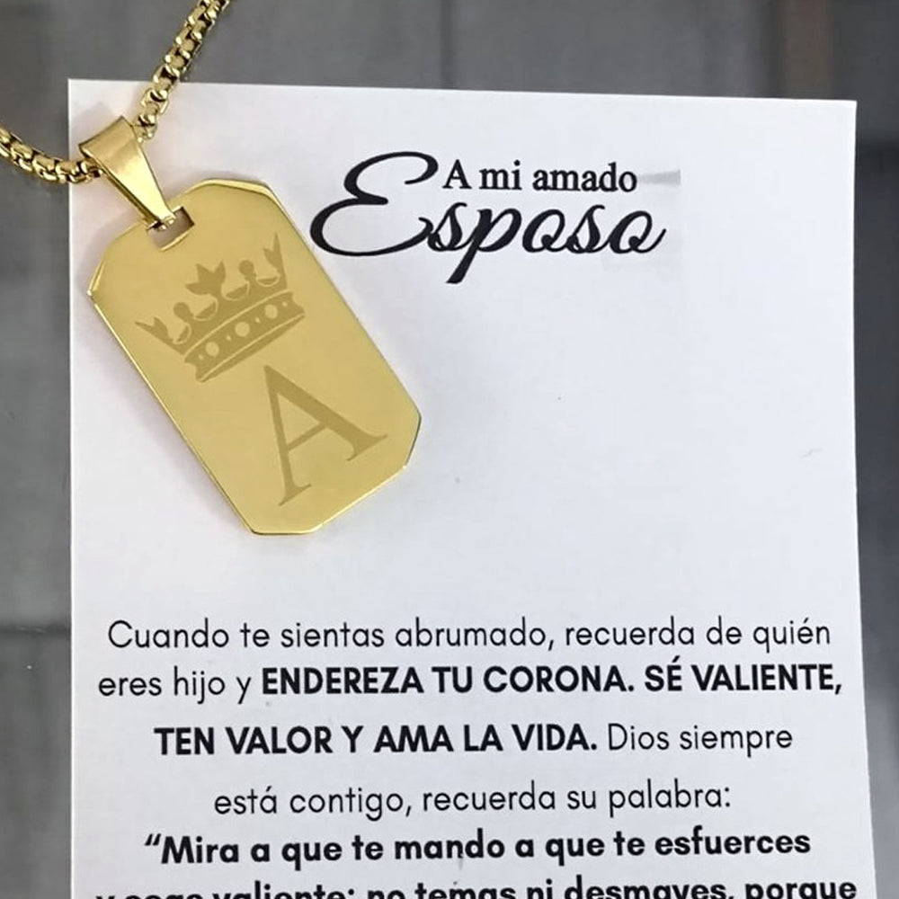 Cad. Dogtag esquinas cortadas - Unique Personalizado
