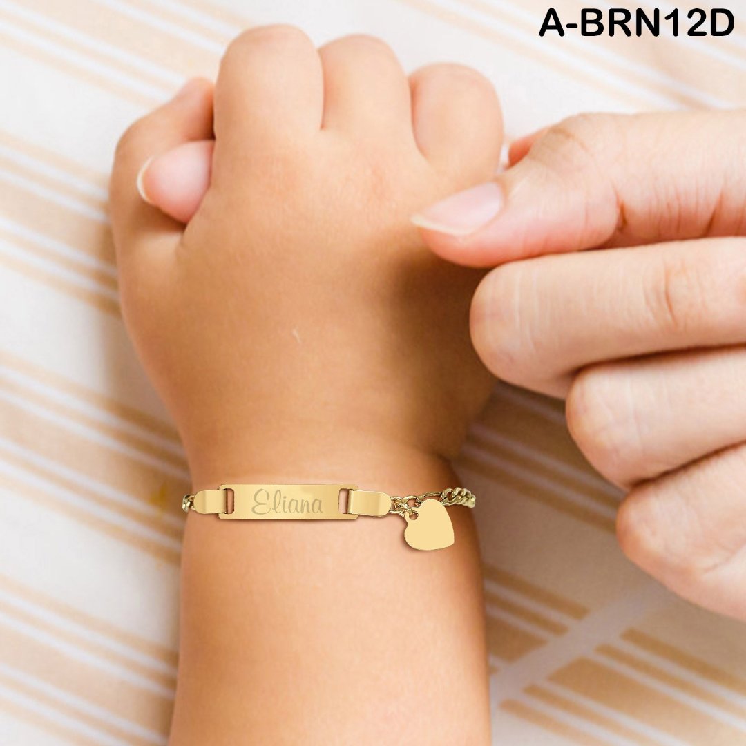 Brazalete con charm corazón colgante - Unique Personalizado