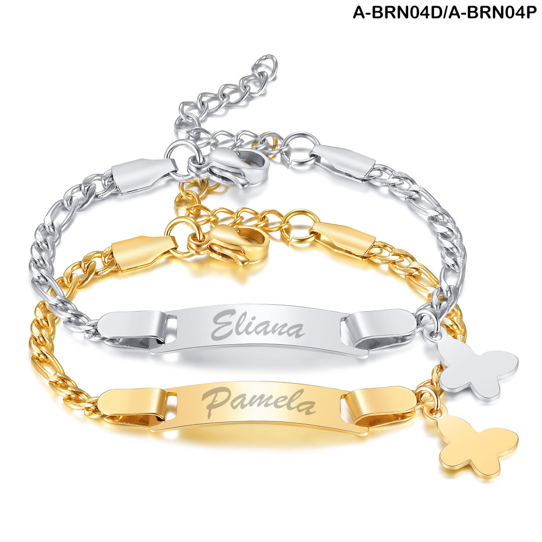 Brazalete con charm mariposa colgante - Unique Personalizado