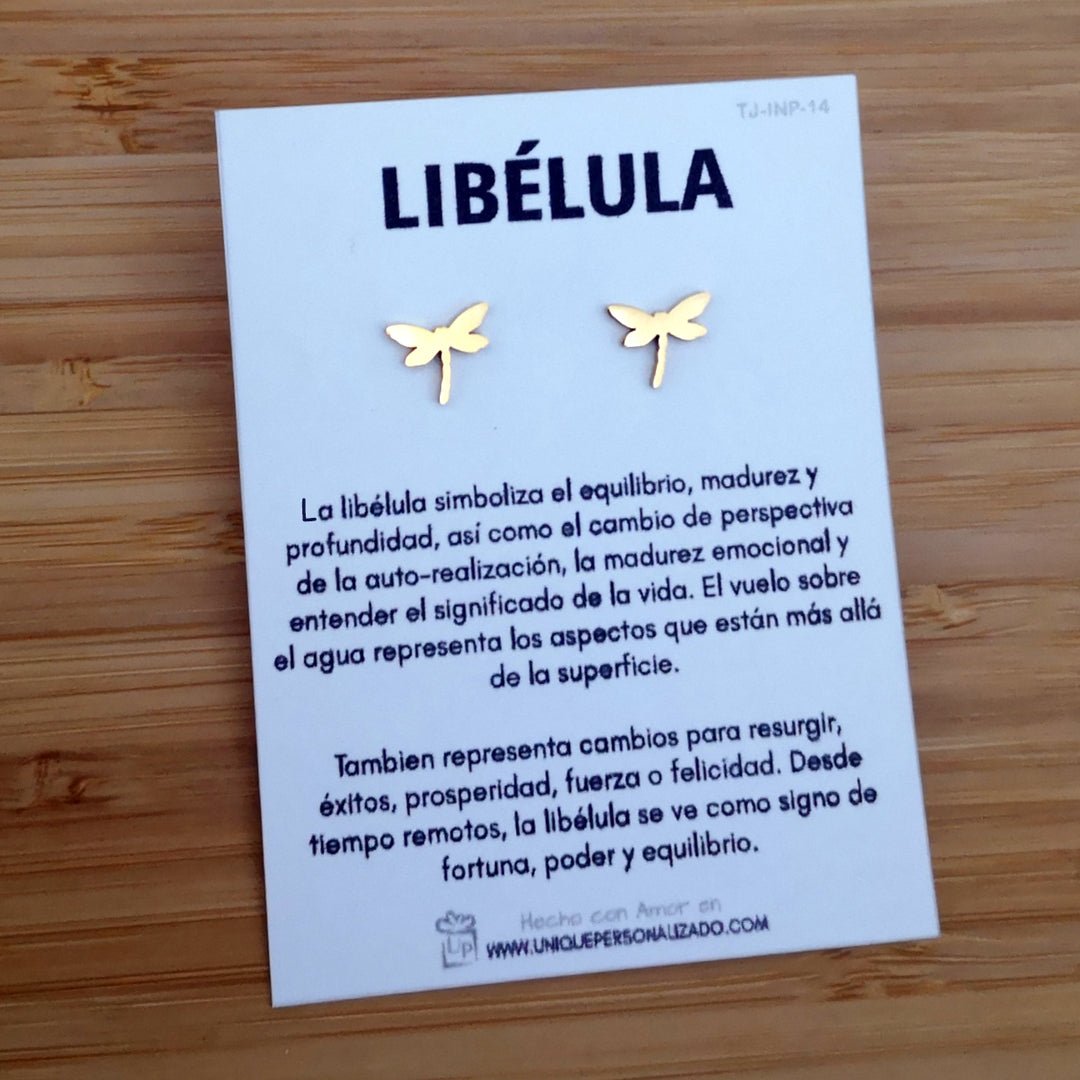 Aretes libélula - Unique Personalizado