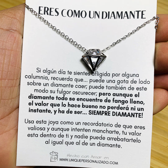 Cadena con dije de ( DIAMANTE )