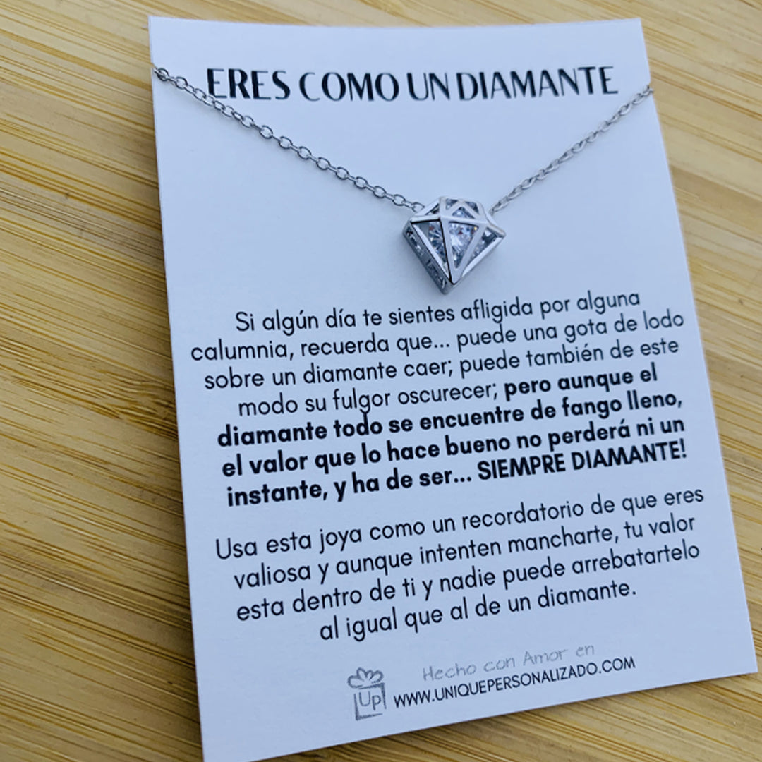 Cadena con dije de ( DIAMANTE )