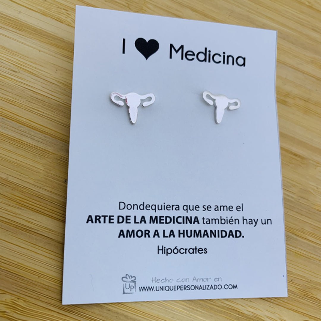 Aretes dormilona trompa de Falopio - Unique Personalizado