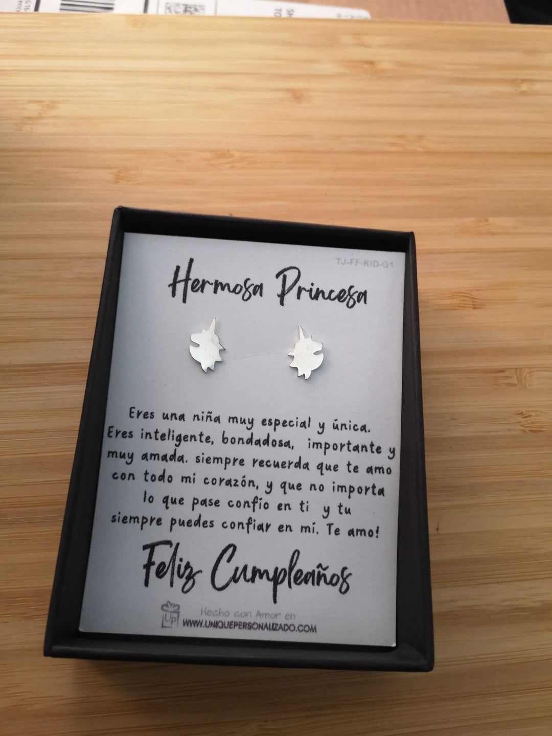 Aretes Dormilona Unicornios ( A - AR - AN01 ) - Unique Personalizado