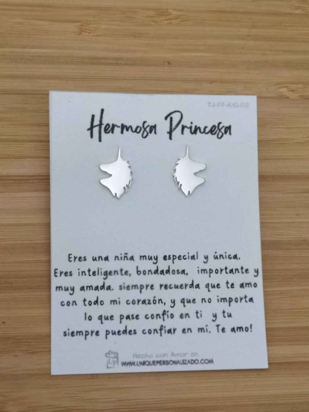 Aretes Uniciornios Para niñas A - AR - UNI2 - Unique Personalizado