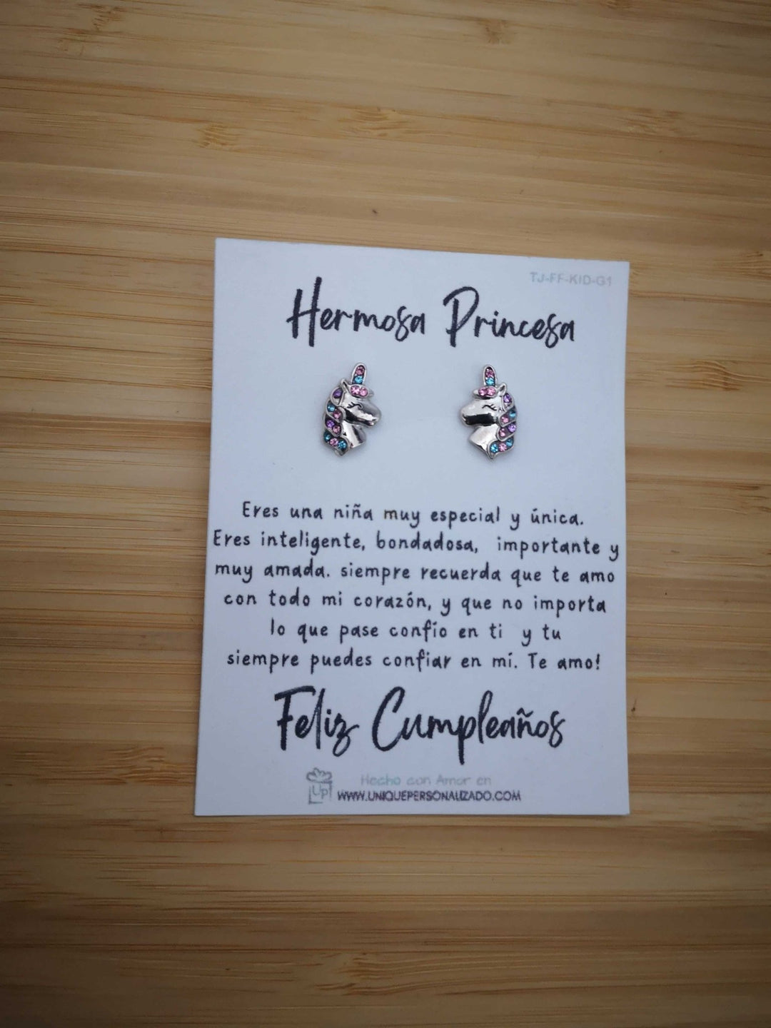 Aretes Unicornios ( A - AR - UNI3P ) - Unique Personalizado