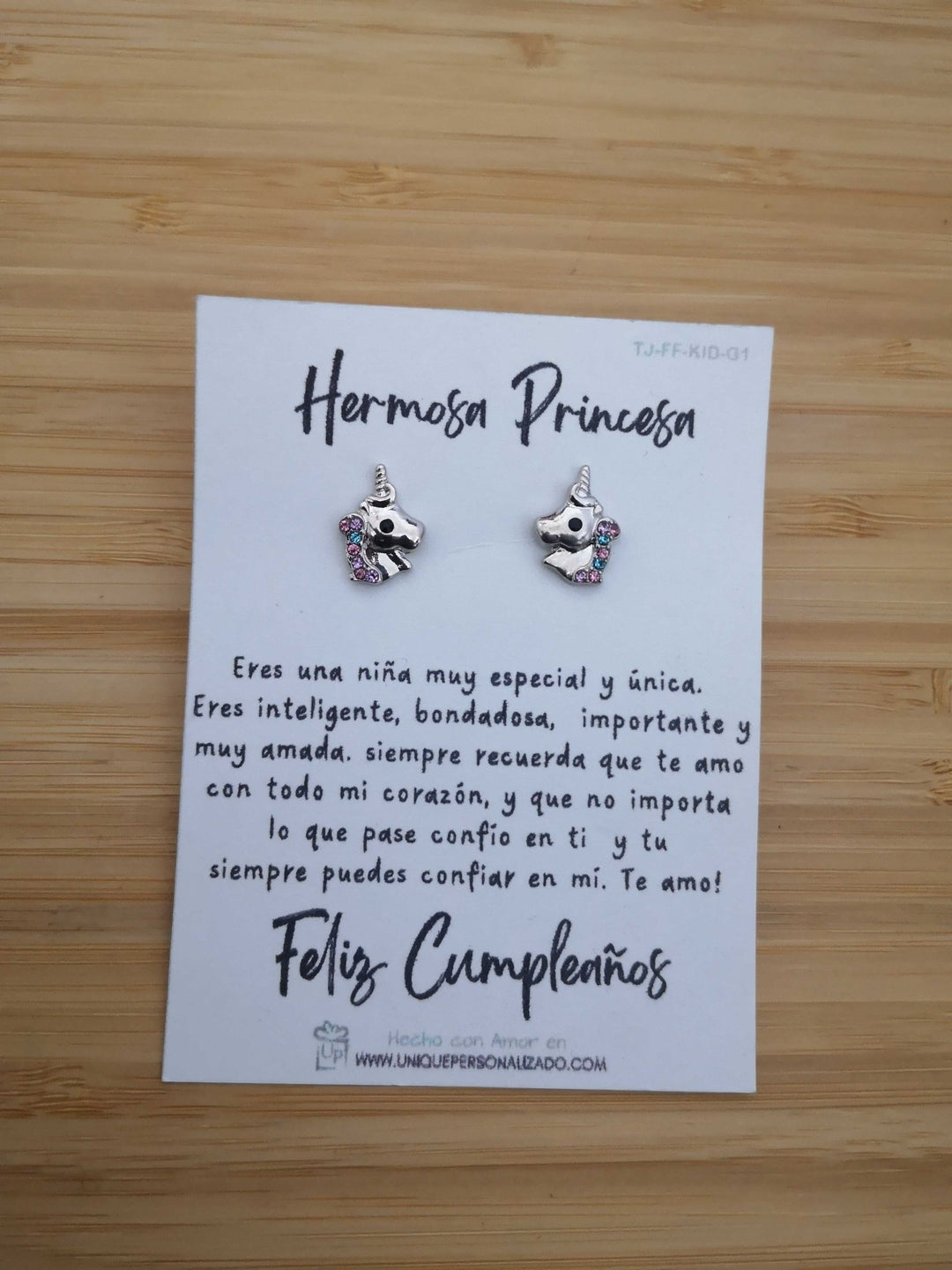 Aretes Unicornios PARA NIÑAS ( A - AR - UNI5P ) - Unique Personalizado