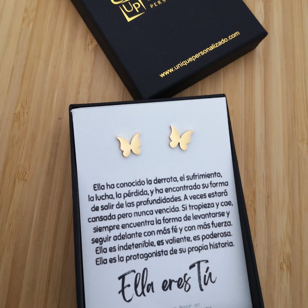 Aretes Mariposa - Unique Personalizado