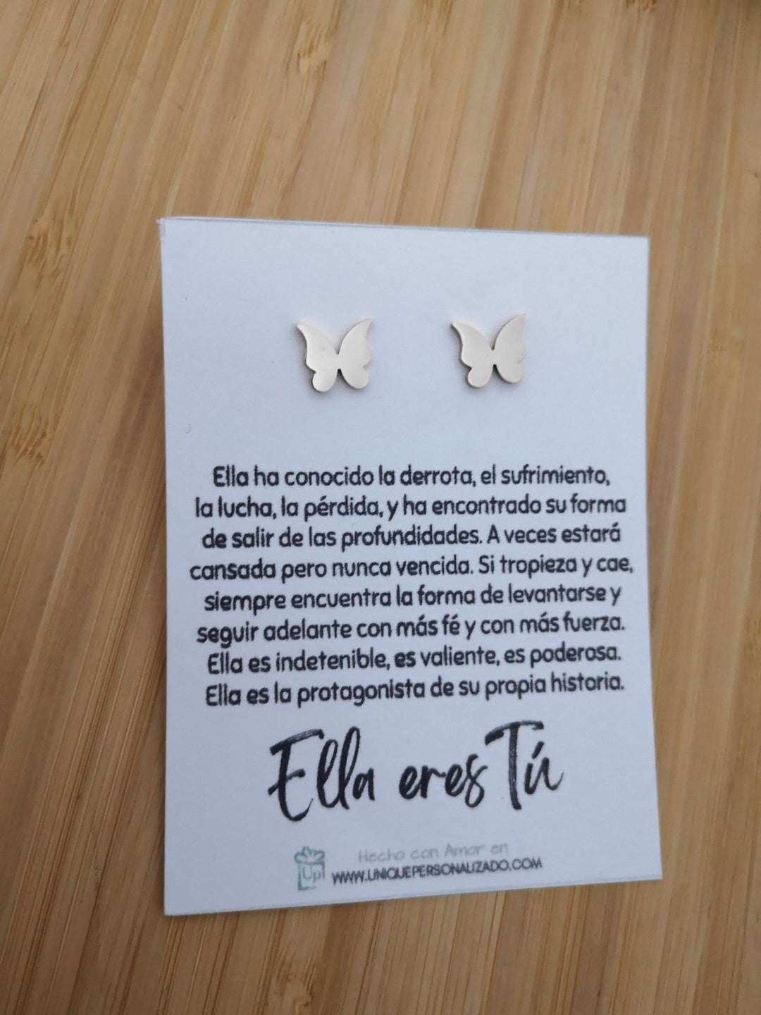 Aretes Mariposa - Unique Personalizado