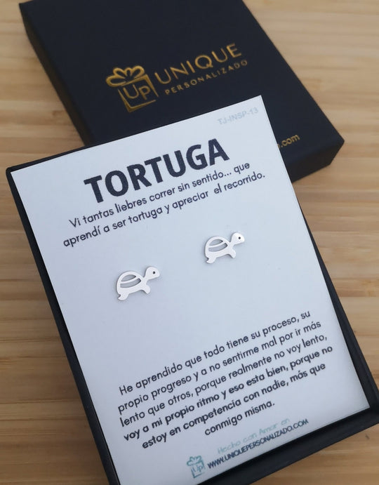 Aretes Tortuga ( A - AR - ANI3 ) - Unique Personalizado