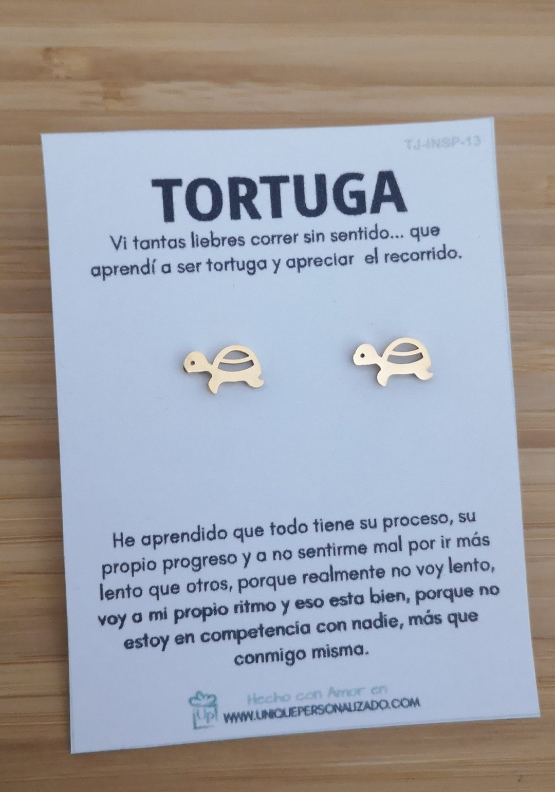 Aretes Tortuga ( A - AR - ANI3 ) - Unique Personalizado