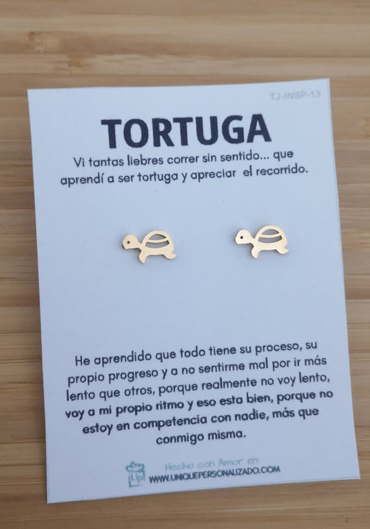 Aretes Tortuga ( A - AR - ANI3 ) - Unique Personalizado