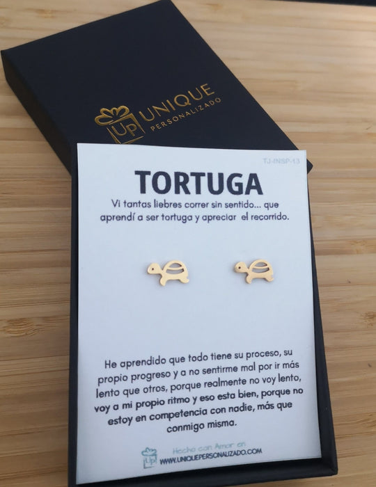 Aretes Tortuga ( A - AR - ANI3 ) - Unique Personalizado