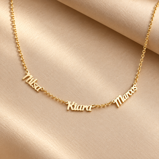 Cadena con mini nombres personalizados - Unique Personalizado