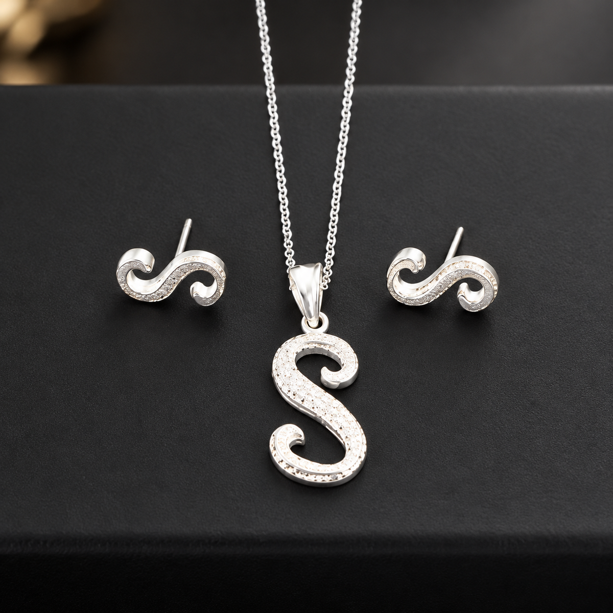 Set Cadena y aretes S - Unique Personalizado