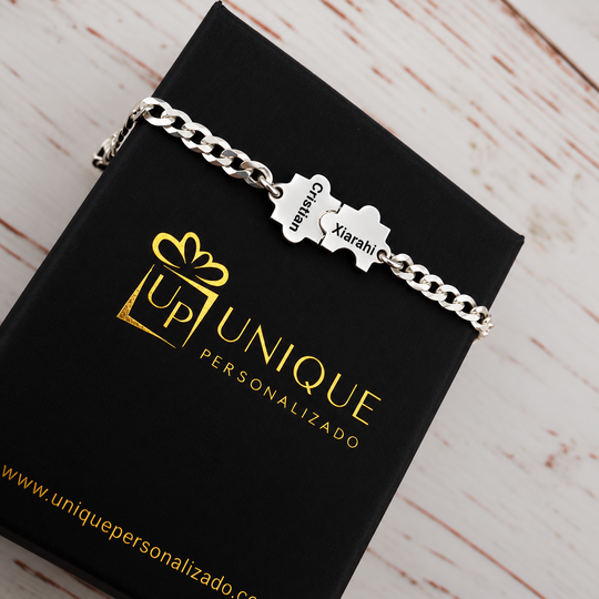 Brazalete para hombre con piezas de puzzle